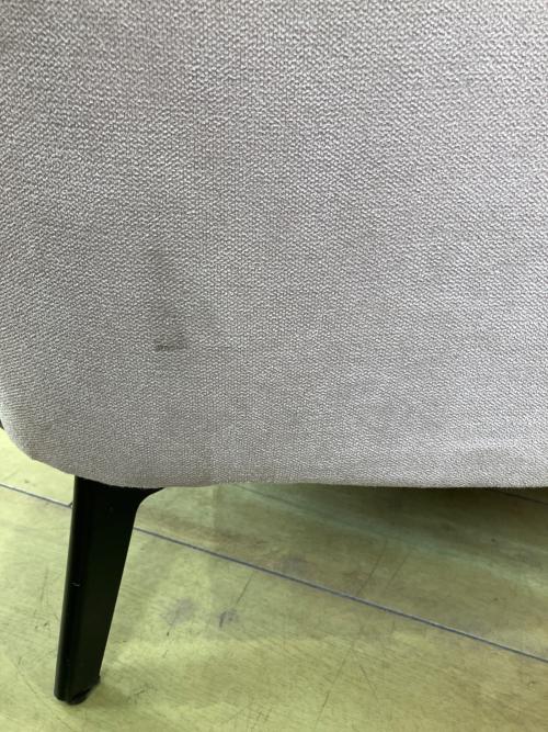 東谷 (アズマヤ) 2人掛けソファー SS-130 ベージュ×脚ブラック