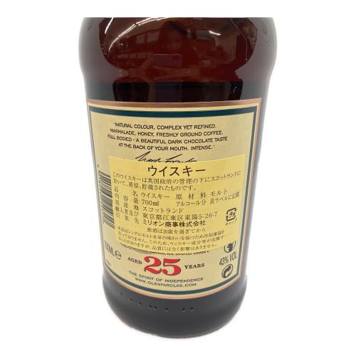 グレンファークラス スコッチウィスキー 25年 700ml