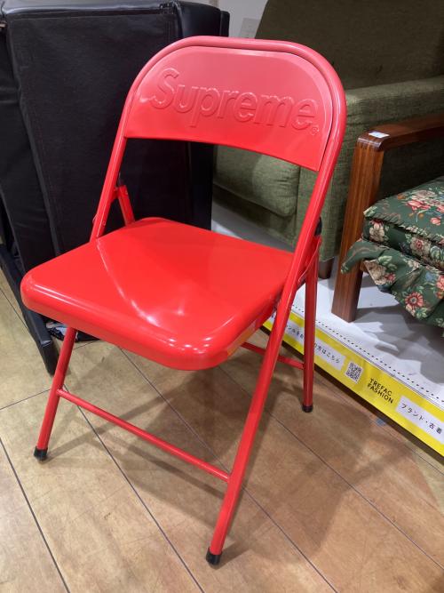 SUPREME (シュプリーム) パイプ椅子 レッド
