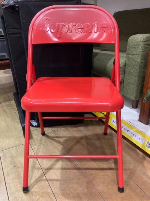 SUPREME (シュプリーム) パイプ椅子 レッド