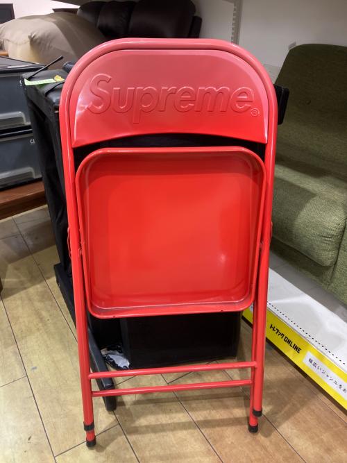 SUPREME (シュプリーム) パイプ椅子 レッド