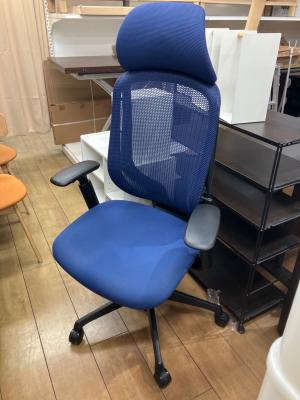 オカムラ シルフィー エクストラハイバック ブラック×ブルー