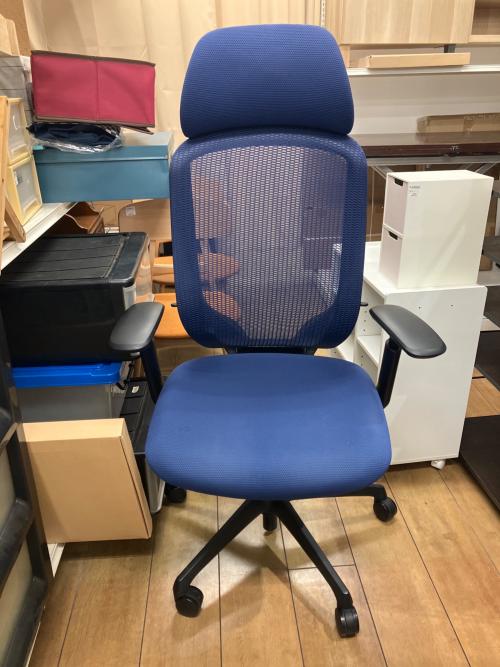 オカムラ シルフィー エクストラハイバック ブラック×ブルー