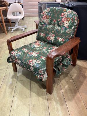 三平 1人掛けソファー 北欧 ブラウン×ブルー