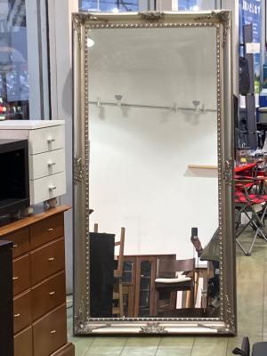 鏡 ロココ調アンティーク シルバー