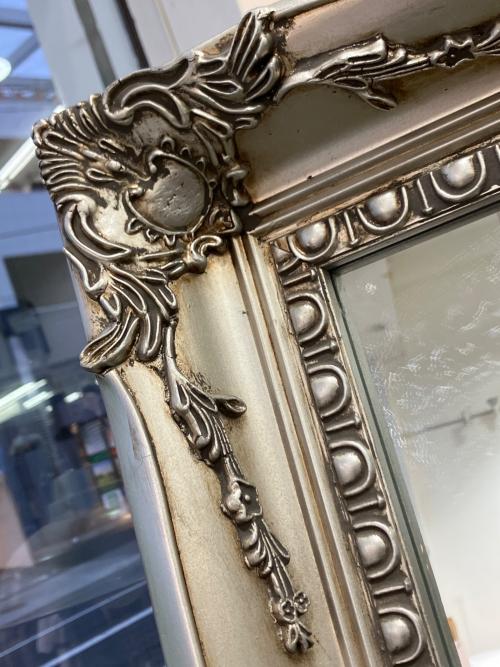 鏡 ロココ調アンティーク シルバー