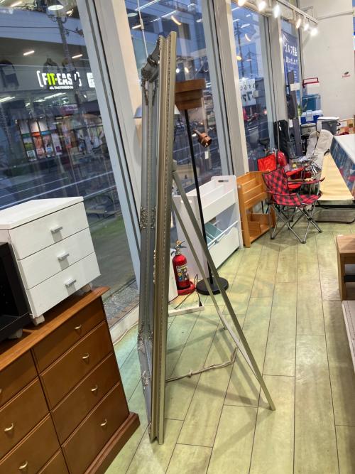 鏡 ロココ調アンティーク シルバー