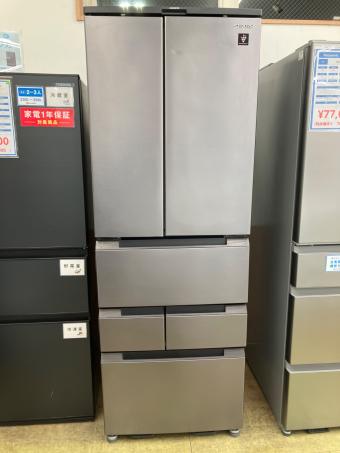 SHARP (シャープ) 6ドア冷蔵庫 SJ-MF50J 2022年製 背面取っ手損傷あり 504L