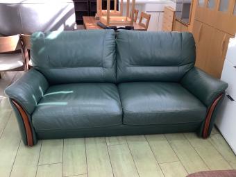 2人掛けソファー 74 グリーン