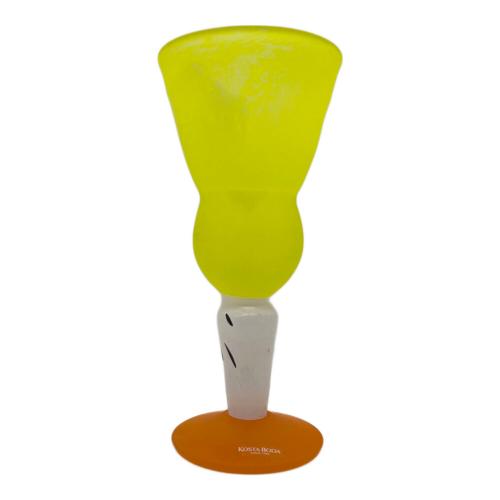 kosta boda (コスタボダ) ゴブレット イエロー×オレンジ