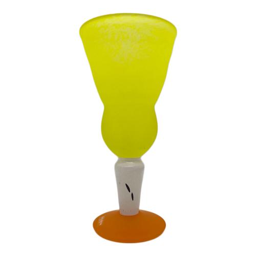 kosta boda (コスタボダ) ゴブレット イエロー×オレンジ