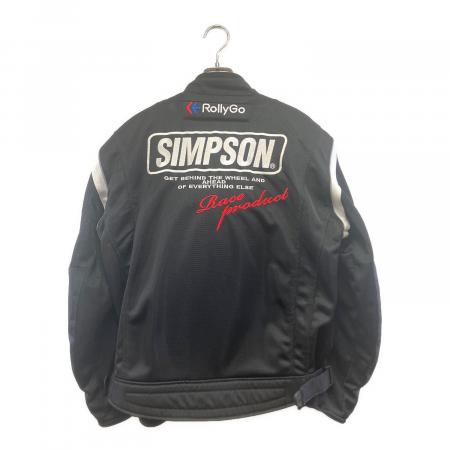 SIMPSON バイクジャケット 3L ブラック プロテクター入り SIMPSON (シンプソン) プロテクタージャケット メンズ SIZE LL