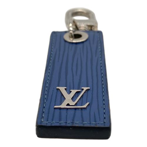 LOUIS VUITTON (ルイ ヴィトン) キーホルダー ブラウン×ブルー ポルト クレ・エピ
