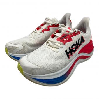 HOKA (ホカ) ランニングシューズ 1147911 メンズ SIZE 27cm ホワイト×レッド