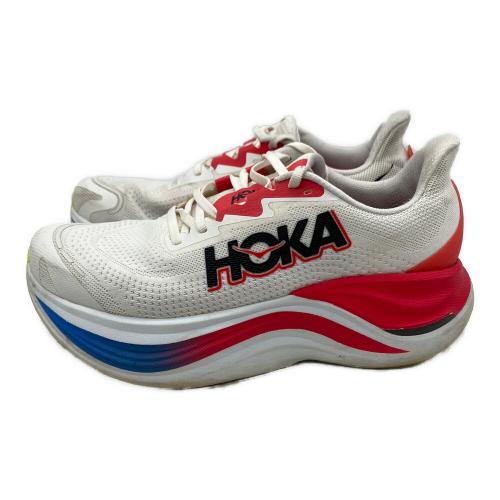 HOKA (ホカ) ランニングシューズ 1147911 メンズ SIZE 27cm ホワイト×レッド