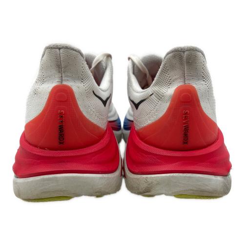 HOKA (ホカ) ランニングシューズ 1147911 メンズ SIZE 27cm ホワイト×レッド