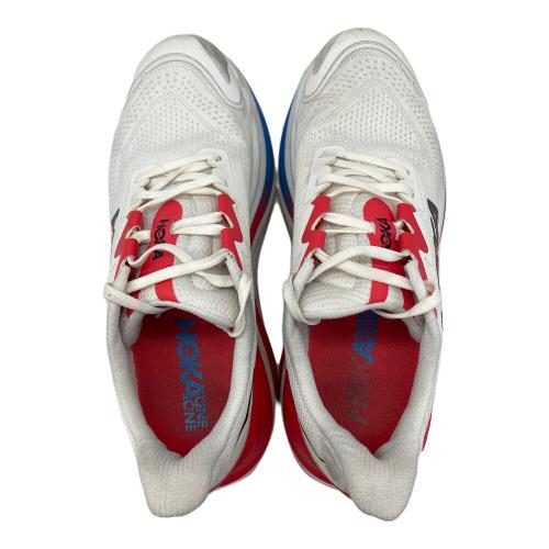 HOKA (ホカ) ランニングシューズ 1147911 メンズ SIZE 27cm ホワイト×レッド