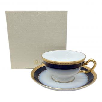 大倉陶園 (オオクラトウエン) カップ&ソーサー 瑠璃片葉金蝕