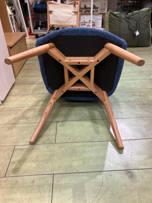 FORM (フォーム) ダイニングチェアー F7-108LGY ブルー マロー ダイニングチェア