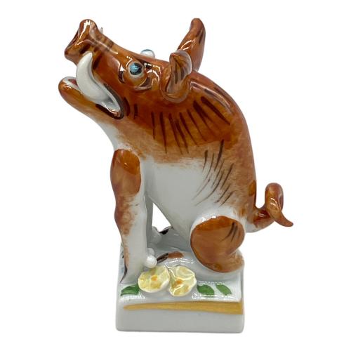 Meissen (マイセン) オブジェ ミニ干支シリーズ イノシシ ペーターシュトラング 箱付