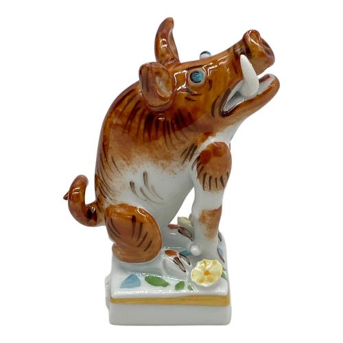 Meissen (マイセン) オブジェ ミニ干支シリーズ イノシシ ペーターシュトラング 箱付