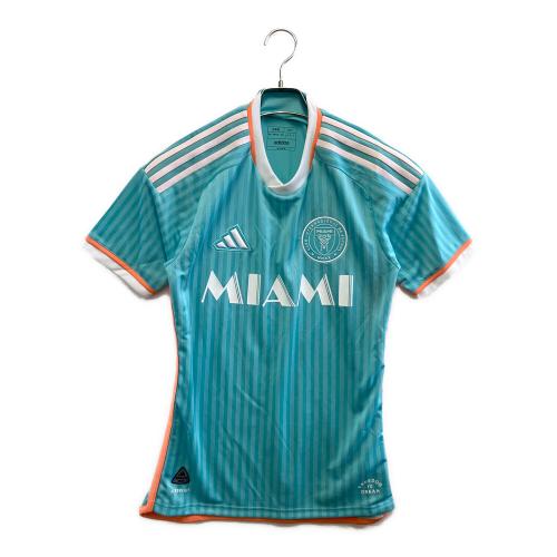 adidas (アディダス) トレーニングウェア IT6184 インテル・マイアミCF 24 サード オーセンティックユニフォーム メンズ SIZE S スカイブルー