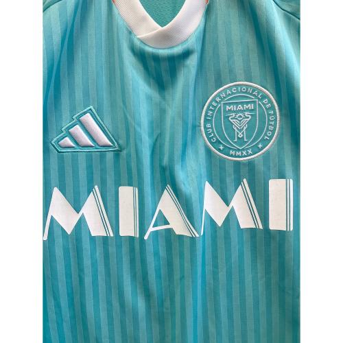 adidas (アディダス) トレーニングウェア IT6184 インテル・マイアミCF 24 サード オーセンティックユニフォーム メンズ SIZE S スカイブルー