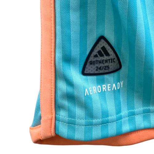 adidas (アディダス) トレーニングウェア IT6184 インテル・マイアミCF 24 サード オーセンティックユニフォーム メンズ SIZE S スカイブルー