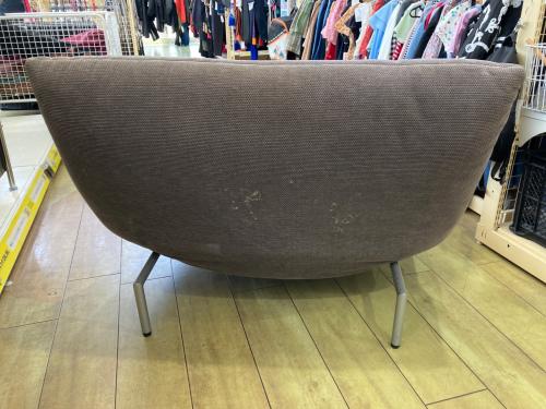 ligne roset (リーンロゼ) 1人掛けソファー オットマン付き グレー カラン