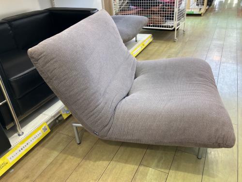 ligne roset (リーンロゼ) 1人掛けソファー オットマン付き グレー カラン