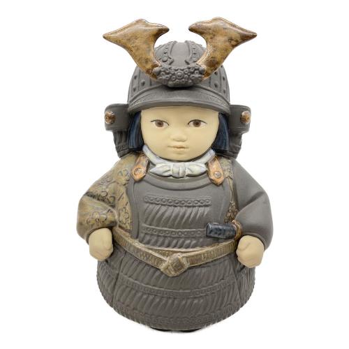 LLADRO (リヤドロ) フィギュリン 若武者（小）・菖蒲×2 ガラスケース付