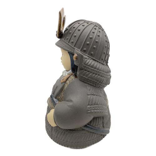 LLADRO (リヤドロ) フィギュリン 若武者（小）・菖蒲×2 ガラスケース付
