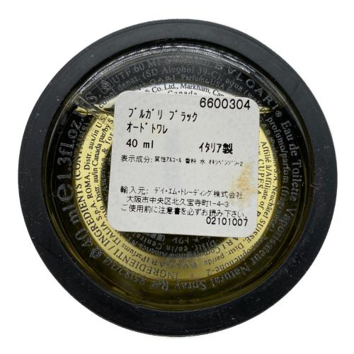 BVLGARI (ブルガリ) BLACK オードトワレ 40ml 残量80%-99% ブラック