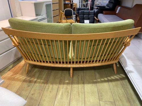 柏木工 (カシワモッコウ) ソファー 0D73A 黄緑