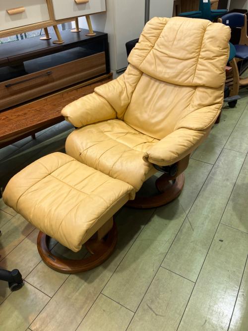 Ekornes (エコーネス) ストレスレスチェア オットマン付き ベージュ レノ