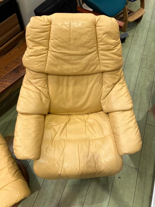 Ekornes (エコーネス) ストレスレスチェア オットマン付き ベージュ レノ