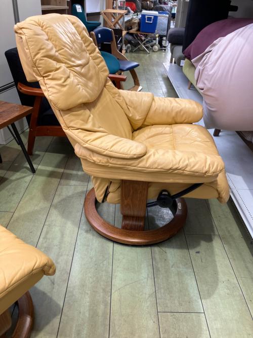 Ekornes (エコーネス) ストレスレスチェア オットマン付き ベージュ レノ