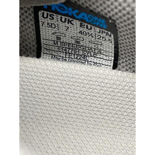 HOKA (ホカ) SPEEDGOAT 6 1147791 メンズ SIZE 25.5cm グレー