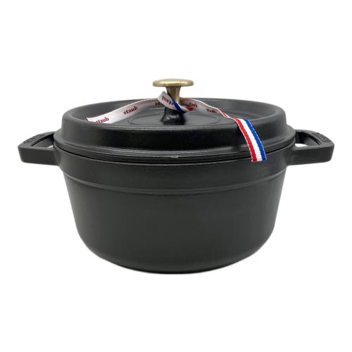 Staub (ストウブ) 両手鍋 22cm-2.6l ブラック ココット・ロンド