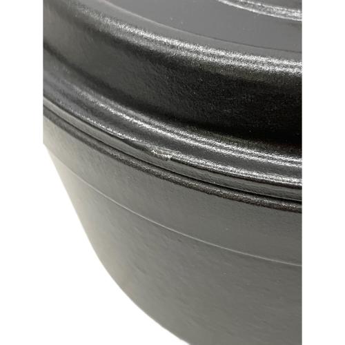 Staub (ストウブ) 両手鍋 22cm-2.6l ブラック ココット・ロンド