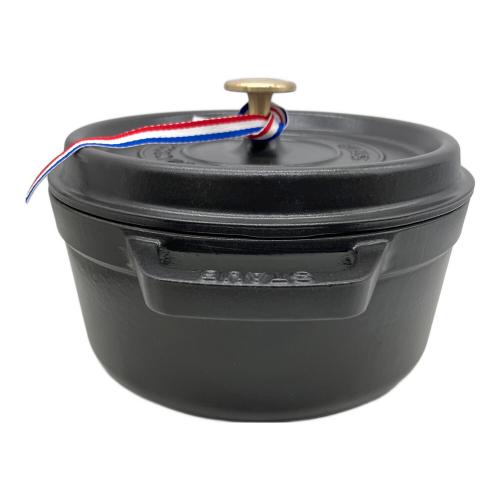 Staub (ストウブ) 両手鍋 22cm-2.6l ブラック ココット・ロンド