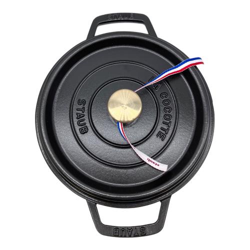 Staub (ストウブ) 両手鍋 22cm-2.6l ブラック ココット・ロンド