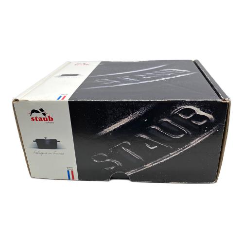 Staub (ストウブ) 両手鍋 22cm-2.6l ブラック ココット・ロンド