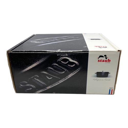 Staub (ストウブ) 両手鍋 22cm-2.6l ブラック ココット・ロンド