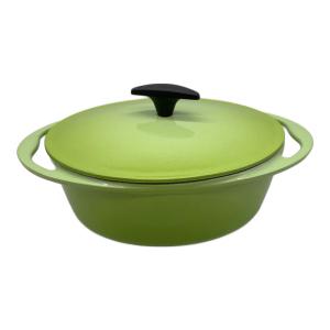 LE CREUSET (ルクルーゼ) 鍋 25cm グリーン ココット・オーバル