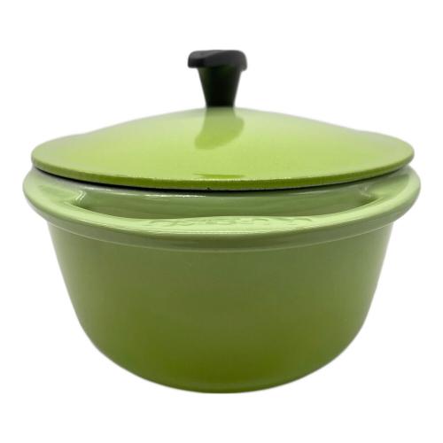 LE CREUSET (ルクルーゼ) 鍋 25cm グリーン ココット・オーバル
