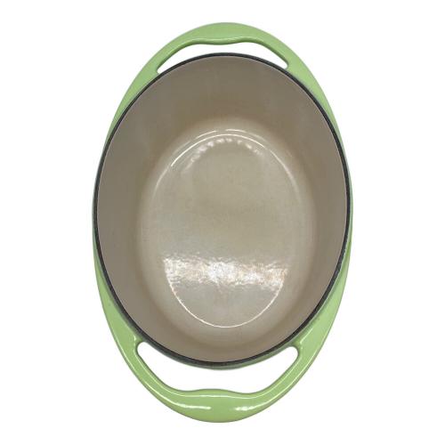 LE CREUSET (ルクルーゼ) 鍋 25cm グリーン ココット・オーバル
