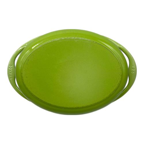 LE CREUSET (ルクルーゼ) 鍋 25cm グリーン ココット・オーバル