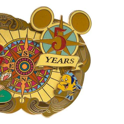 DISNEY (ディズニー) ディズニーシー5周年 アリエル＆フランダー ジャンボピン