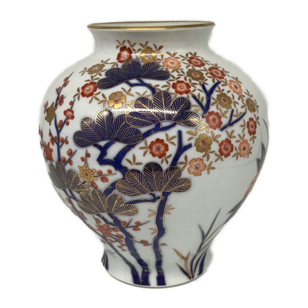 FINE PORCELAIN HAND PAINTED 豪華金彩金縁 花瓶 壺 インテリア小物